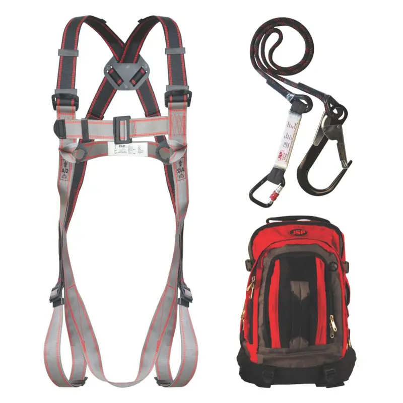 Jsp Pioneer Single-Tail Fall Protection Kit – 2M Energy-Absorbing Lanyard 1
