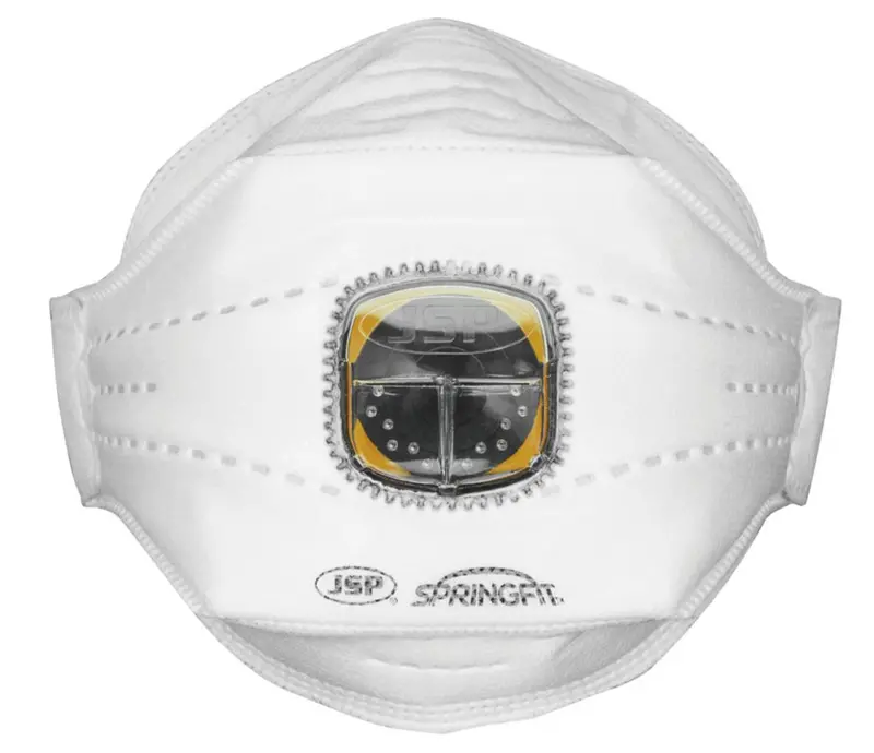 Jsp Springfit Flat-Fold Disposable Mask – P2 Particle Filtration, Lightweight 1