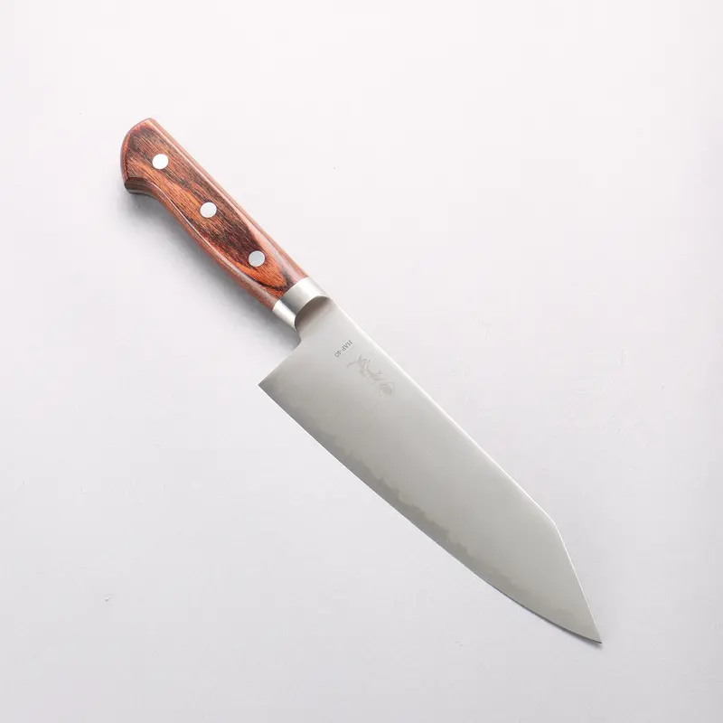 Kanjyo Hap40 Kiritsuke Santoku – 180Mm Mahogany Handle Chef’S Knife 1