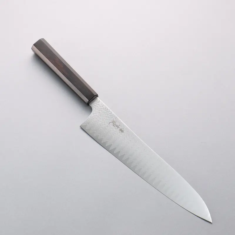 Kanjyo Vg10 Damascus Gyuto – 240Mm Ebony Wood Handle 1