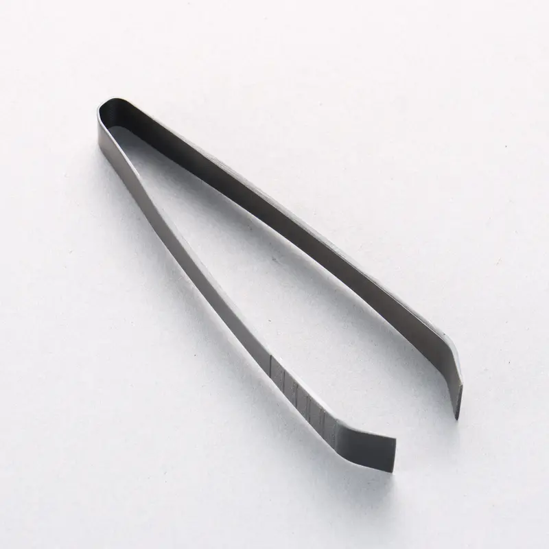 Kanto-Style Fishbone Tweezers – 120Mm Rounded Tip Oxidized Steel For Gentle Handling 1