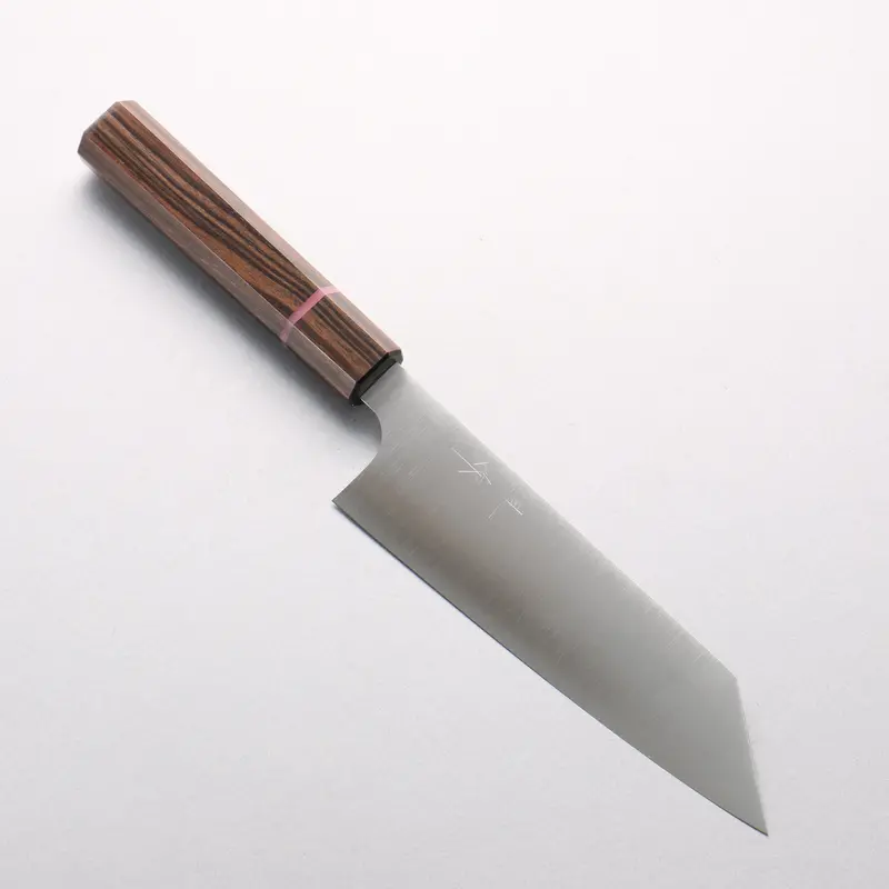 Kei Kobayashi Sg2 Bunka Knife – 170Mm With Striped Ebony And Pink Ring Handle 1