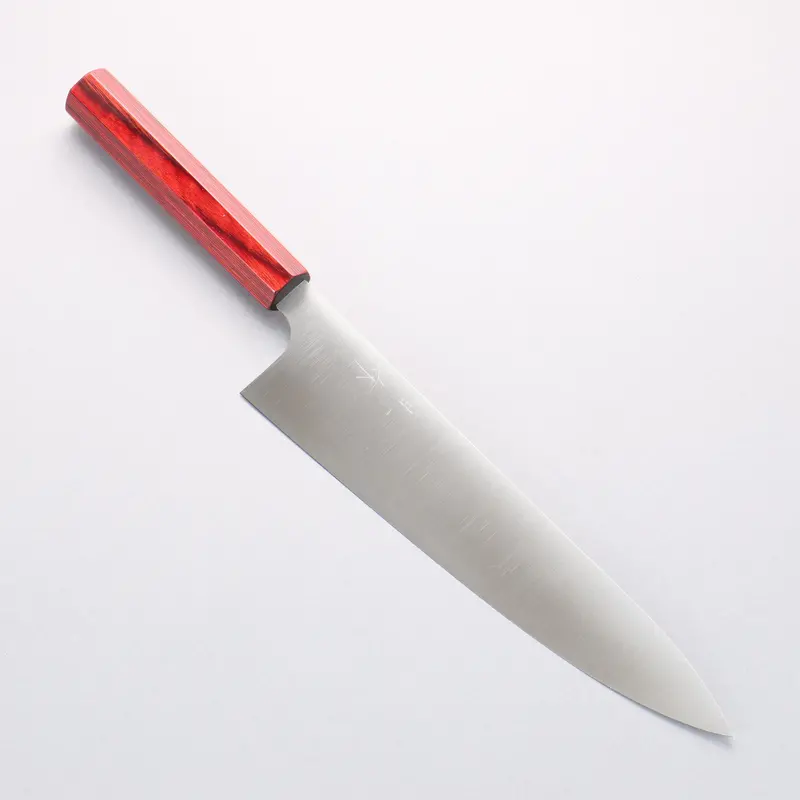 Kei Kobayashi Sg2 Chef Knife 240Mm With Red Lacquered Handle 1