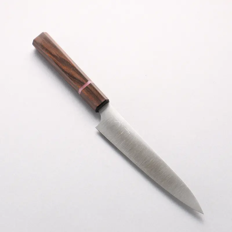 Kei Kobayashi Sg2 Petty-Utility Knife – 150Mm With Striped Ebony Handle And Pink Accent Ring 1