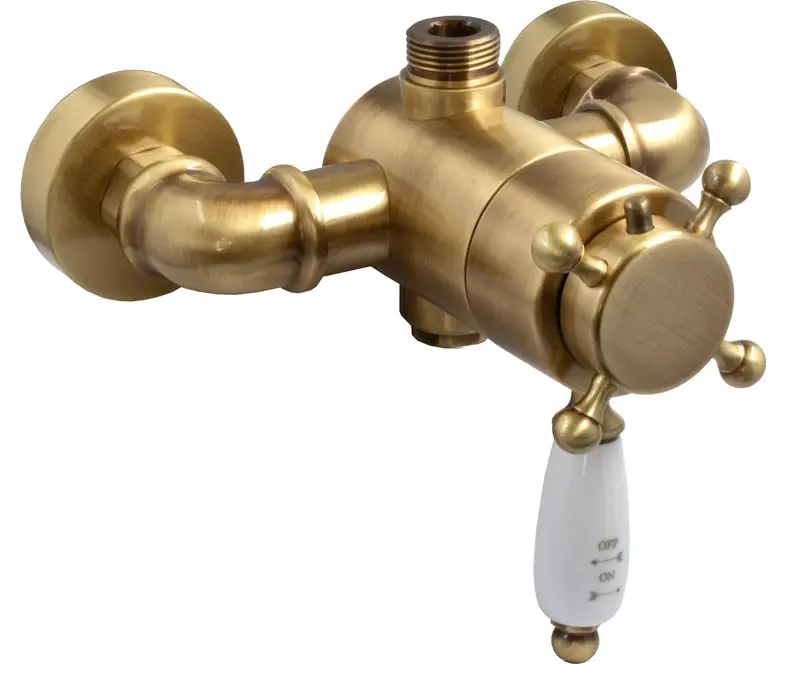 Kensington Thermostatic Shower System – Warm Bronze Accent 1