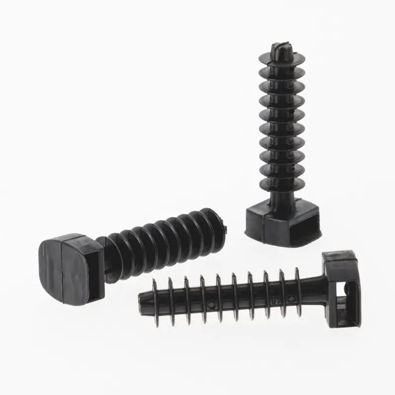 Klauke Black Dowel Clamp Bases (37 × 6.5Mm) – 100-Pack 1
