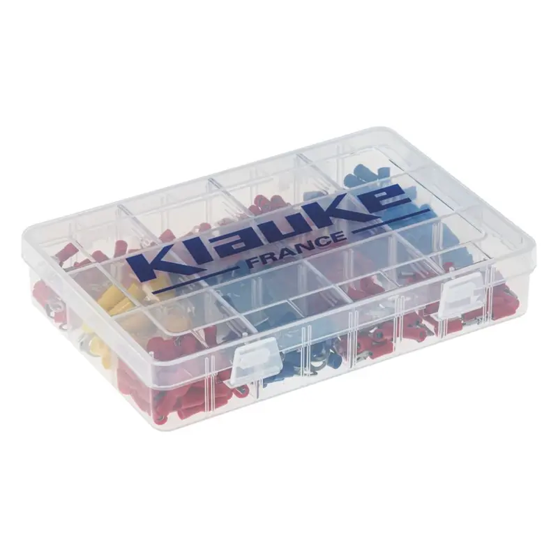 Klauke Mixed-Size Insulated Ring Crimp Terminals (3.2–6.3Mm) – 290-Piece Pack 1