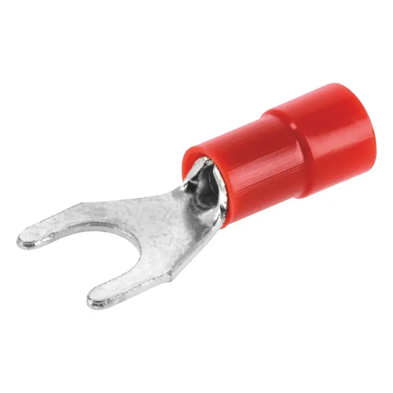 Klauke Red Insulated 8Mm Ring Fork Crimp Terminals – 100-Pack 1