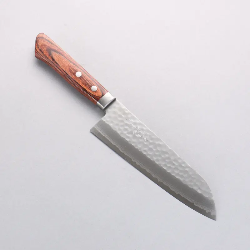 Kunihira Kokuryu Vg10 Santoku – 170Mm Hammered Damascus, Mahogany Handle 1
