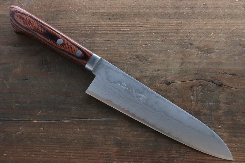 Kunihira Tanzo Vg1 Damascus Gyuto Chef Knife – 180Mm 1