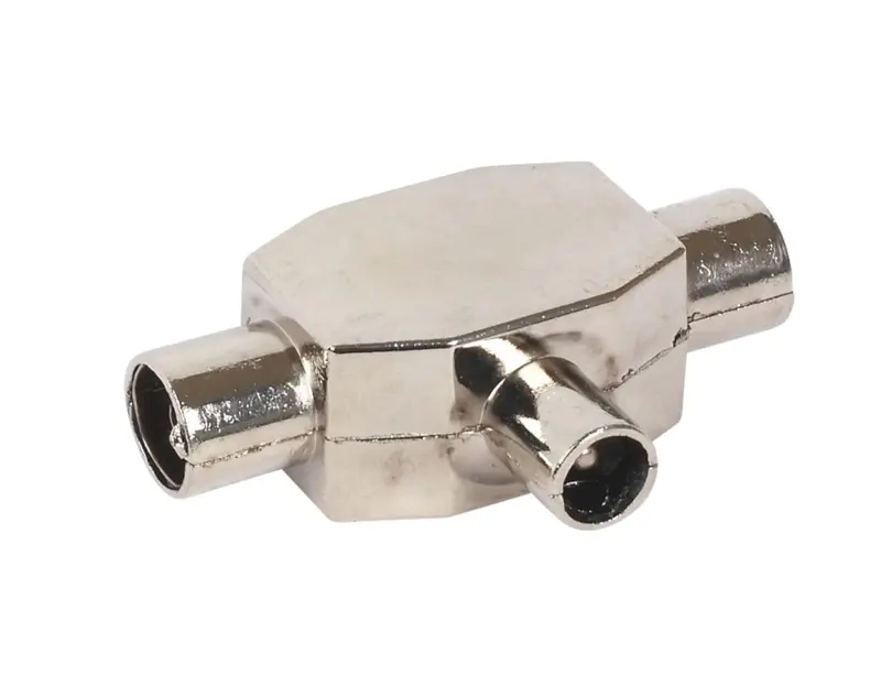 Labgear Male-To-Male F-Type 2-Way Coaxial T-Splitter 1