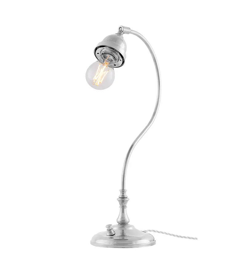 Lagerlöf Floor Lamp In Nickel – Shadeless Design 1