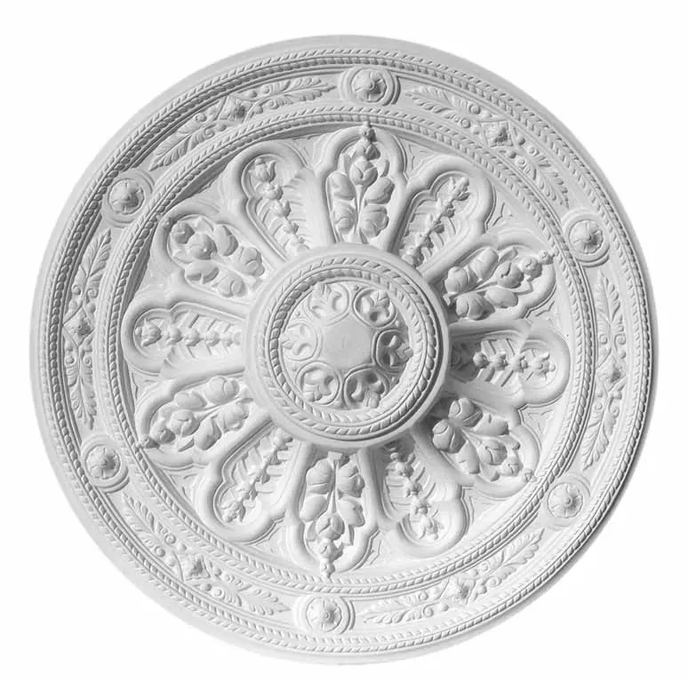 Large Plaster Ceiling Rosette #43 – 78 Cm Round Gypsum Centerpiece 1