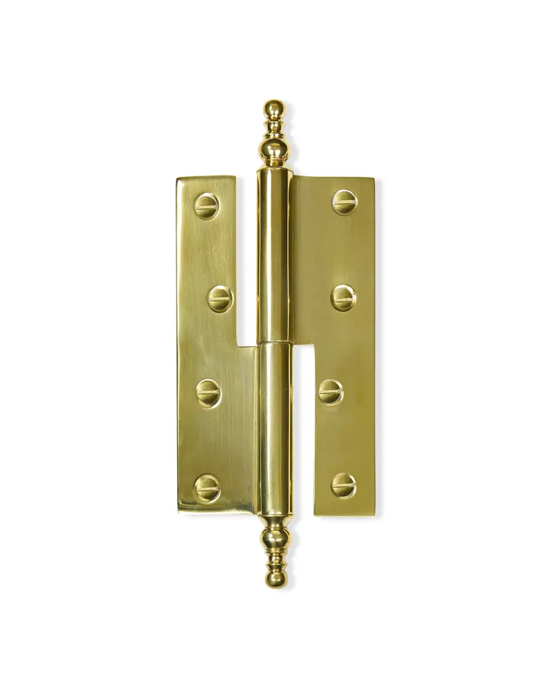 Left-Hand Brass Door Hinge (215 × 85 Mm) 1