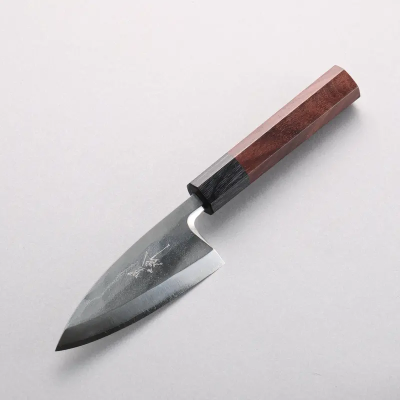 Left-Handed Yu Kurosaki 110Mm Sg2 Nashiji Ajikiri Knife – Shitan & Black Pakka Wood Handle 1