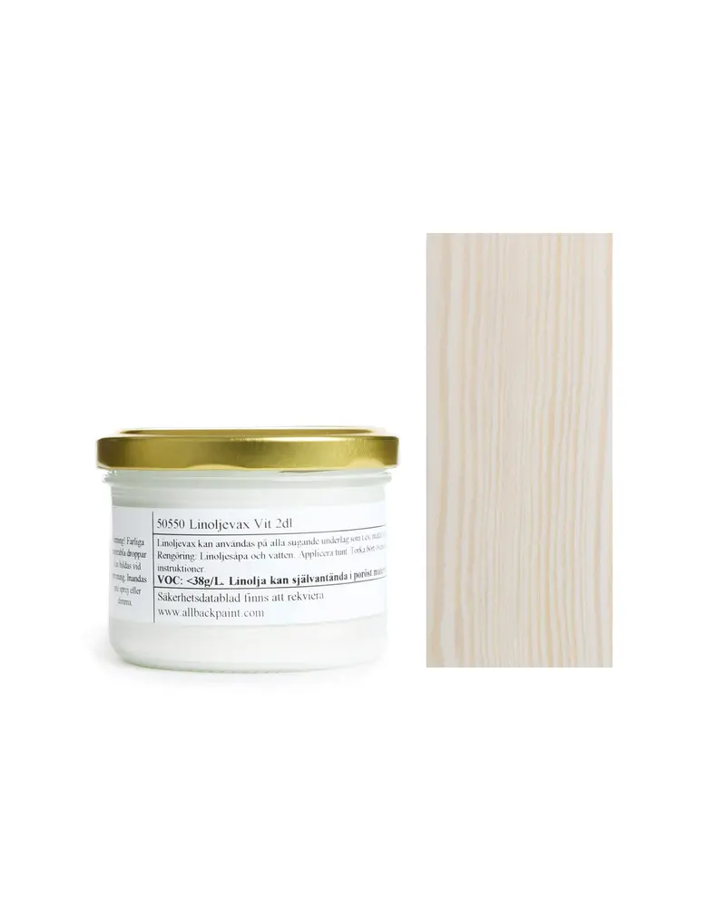 Linseed Oil Wax In Pure White 1