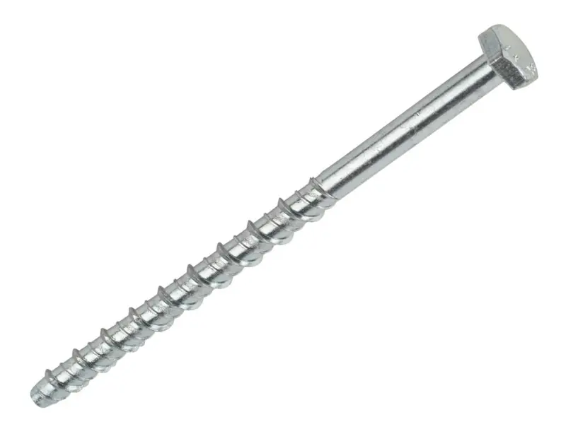 M8 X 150Mm Lx Concrete Screwbolts – Zinc-Plated Steel, 10-Pack 1