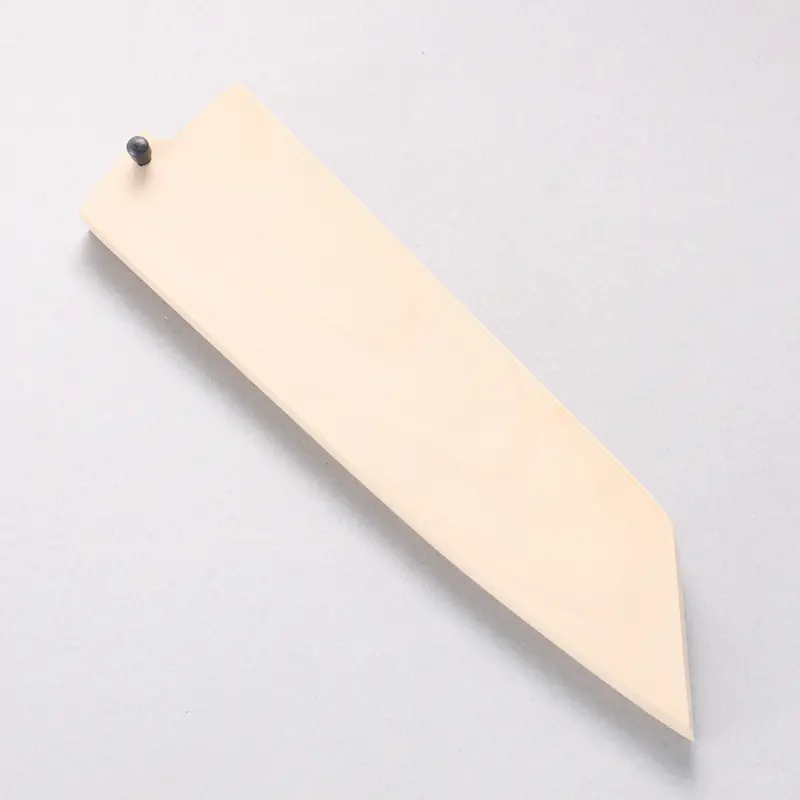 Magnolia Wood Saya – 180Mm Bunka Knife Sheath With Plywood Pin Closure 1