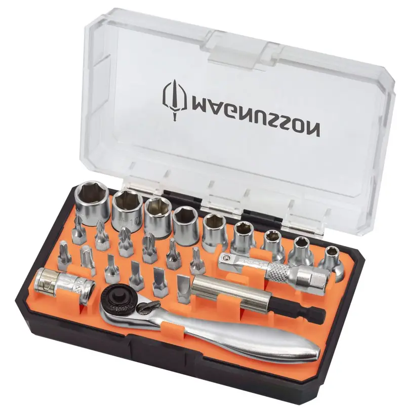 Magnusson 14-Inch Drive Socket Set – 25-Piece Compact Tool Kit 1