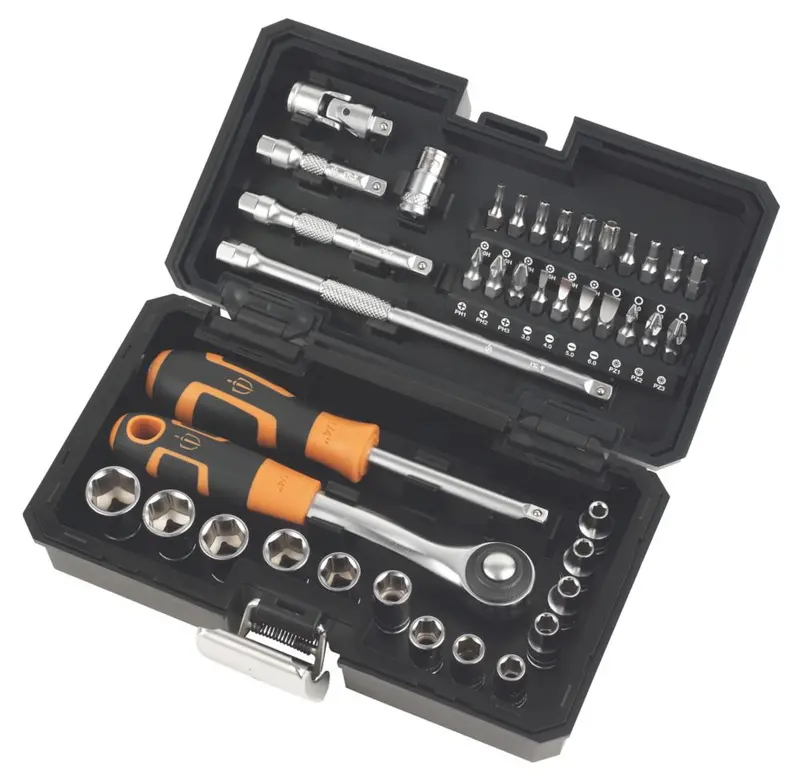 Magnusson 14-Inch Drive Socket Set – 40-Piece Professional Mechanic’S Kit 1