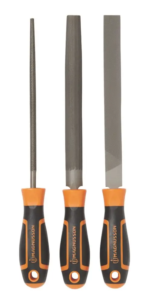Magnusson 8-Inch 3-Piece Assorted File Set – Bastard, Second Cut, Smooth 1