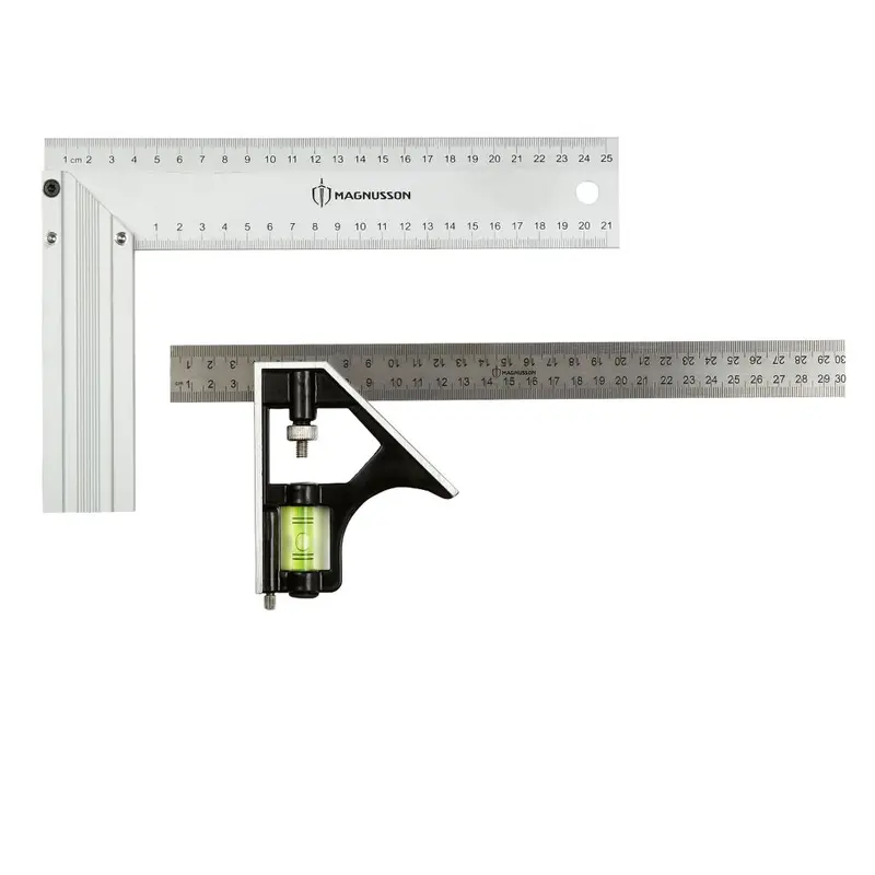 Magnusson Dual-Scale Combination Square: 10-Inch & 12-Inch (250 Mm / 300 Mm) 1