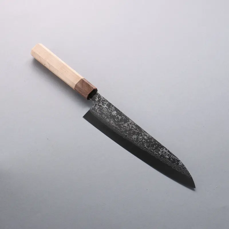 Makoto Kurosaki Gyuto Chef Knife – 210Mm Vg-10W Damascus Blade, Maple Wood Handle 1