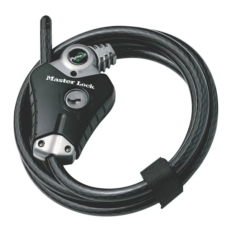 Master Lock Braided Steel Python Cable Lock – 1.8M × 10Mm 1