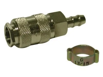 Mecafer Premium Brass Hose Coupler – Quick-Connect Air Fitting (Iso 4000) 1