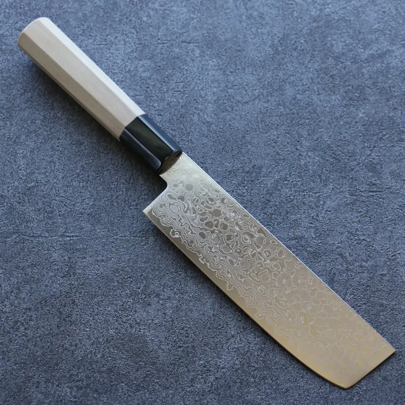 Misuzu Aus10 Damascus Migaki Nakiri – 165Mm Magnolia Handle 1
