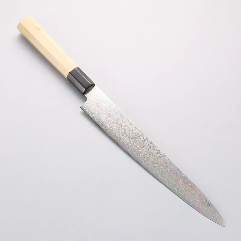 Misuzu Aus10 Damascus Migaki Sujihiki – 240Mm Magnolia Handle 1