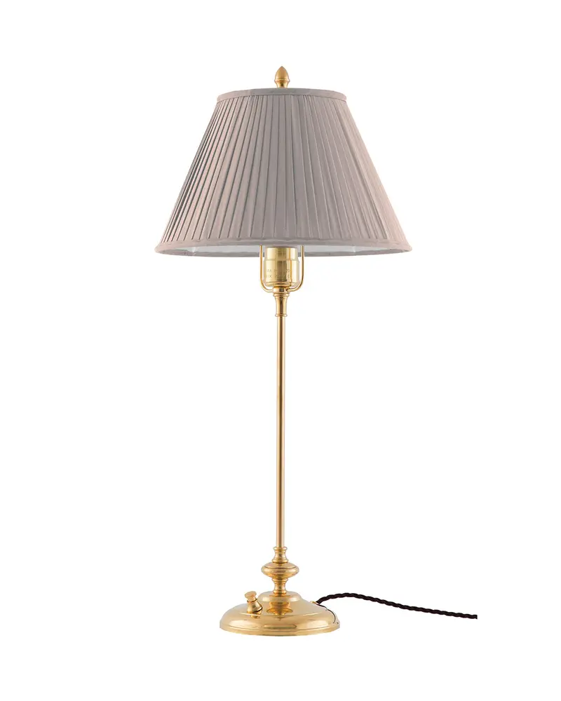 Moberg Table Lamp – 65 Cm Brass Base With Beige Shade 1