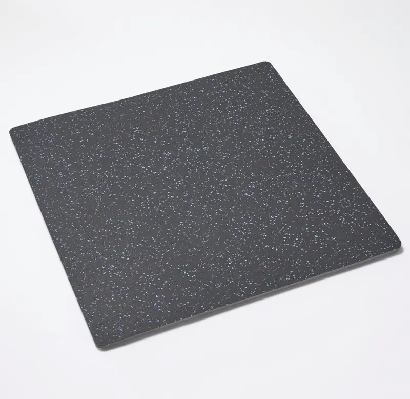 Mottez Dual-Tone Grey And Blue Anti-Fatigue Floor Mat – 620Mm Square Ergonomic Standing Pad 1