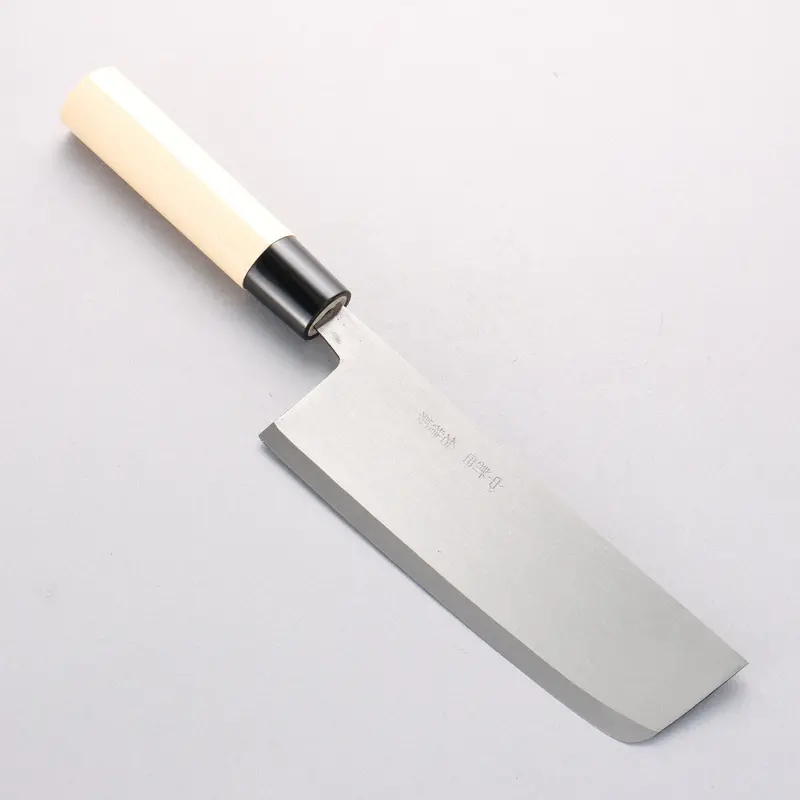 Nakaniida White Steel #2 Migaki Nakiri Knife – 165Mm With Magnolia Handle 1