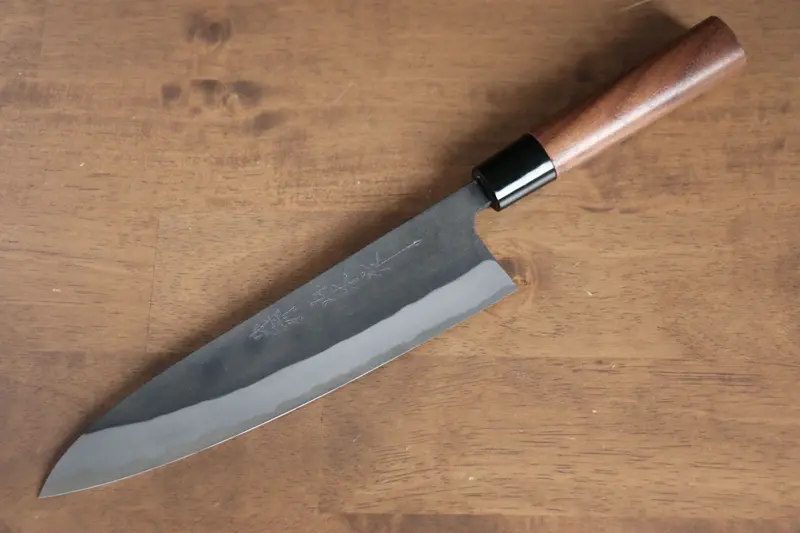Nao Yamamoto Blue Steel Kurouchi Gyuto – 210Mm With Walnut Handle 1