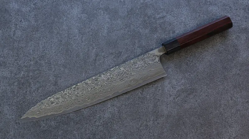 Nao Yamamoto Sg2 Black Damascus Gyuto – 270Mm Shitan Handle 1