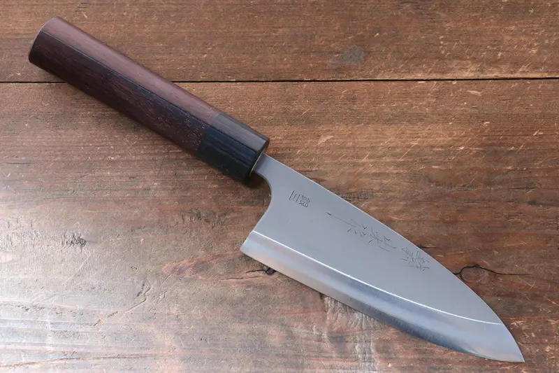 Nao Yamamoto Silver Steel #3 Nashiji-Finish Deba – 150Mm With Shitan Handle 1