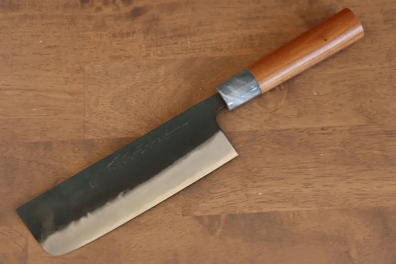 Nao Yamamoto White Steel Kurouchi Nakiri – 165Mm With Cherry Wood Handle 1