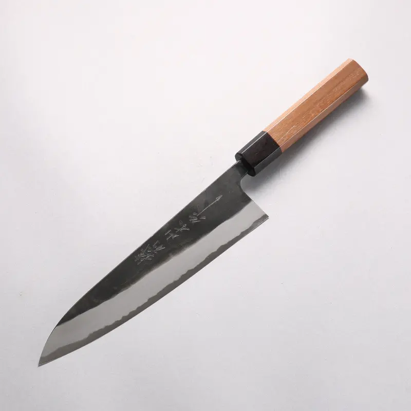 Nao Yamamoto Yasuki Blue Steel Kurouchi 210Mm Gyuto Chef Knife With Walnut Handle 1