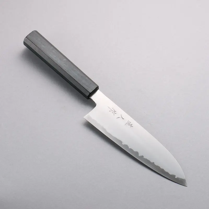 Naohito Myojin Sg2 Kasumitogi Santoku Knife – 170Mm With Indigo-Dyed Oak Handle 1