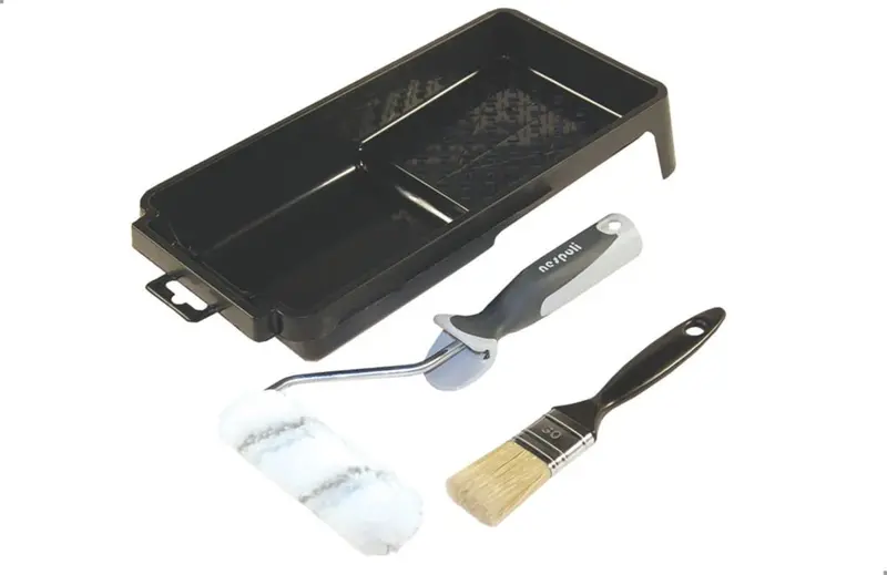 Nespoli Compact Painting Set – 4.33" Roller, Sleeve & Detail Brush (3-Piece) 1