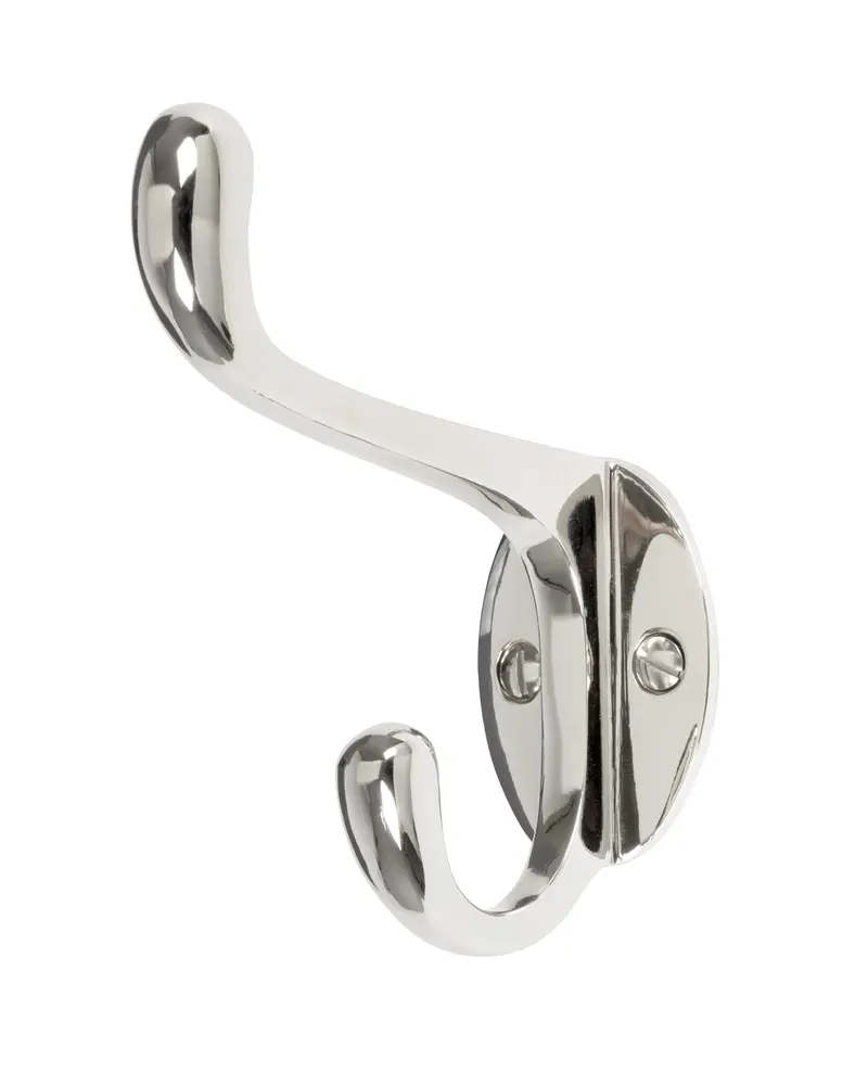 Nickel-Coated Coat Hook – Norrbacka Design 1