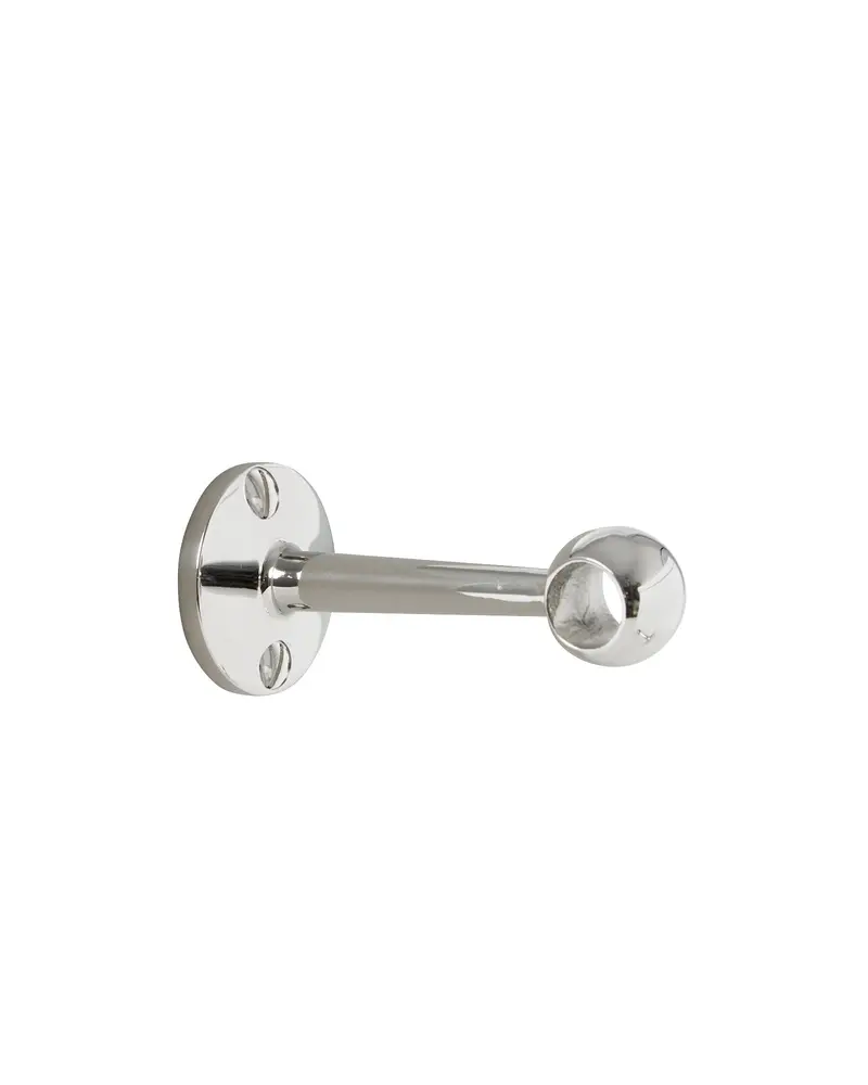 Nickel-Finished Tubular Towel Bar – Skeppsholmen Series, 11 Mm Through-Mount 1
