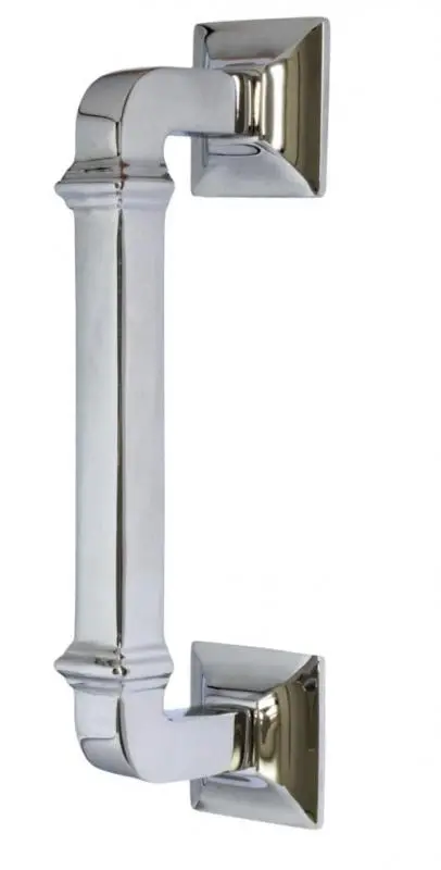 Nickel-Plated Art Deco Drawer Pull 1