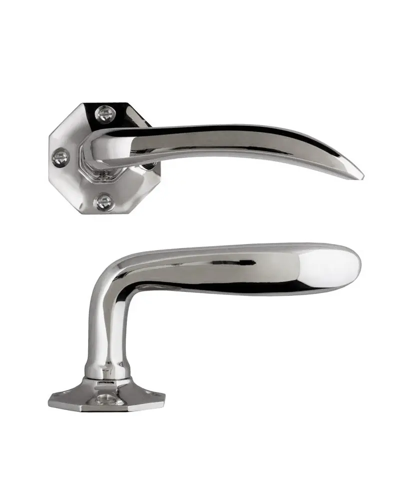 Nickel-Plated Door Handle – Låsbolaget Model 659 1