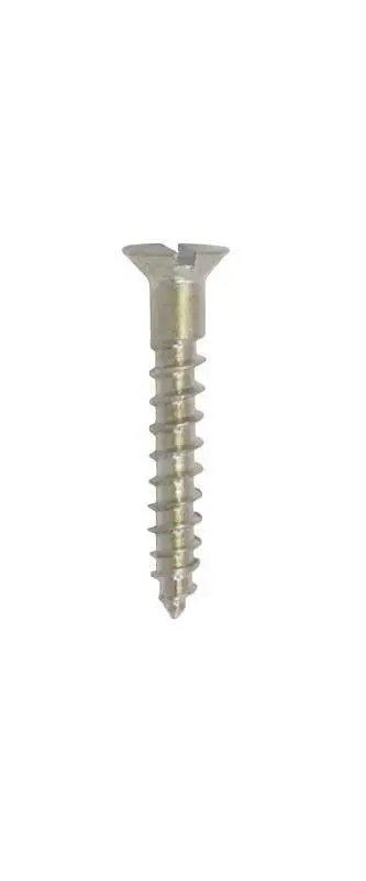 Nickel-Plated Wood Screw – Tfs Type, 8 × 1 Inch 1