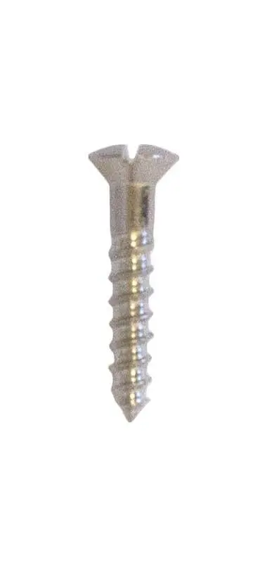 Nickel-Plated Wood Screw – Tkfs Type, 5 × 5/8 Inch 1