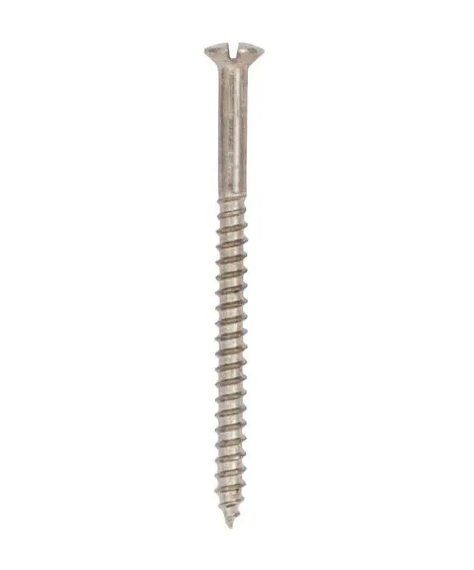 Nickel-Plated Wood Screw – Tkfs Type, 6 × 2 Inches 1