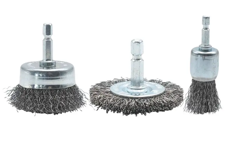 Norton Round-Shank Preparation Brush Kit – 3-Piece Surface Conditioning Set 1