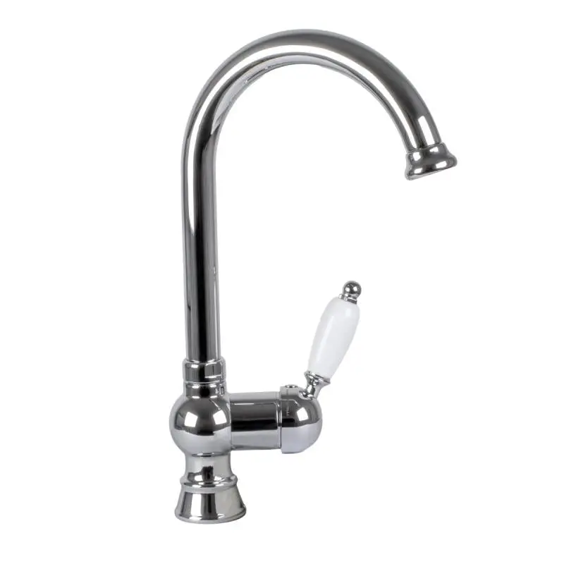 Nottingham Swan-Neck Kitchen Faucet – Chrome Finish 1